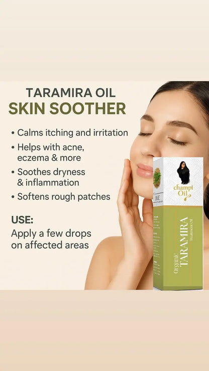Taramira oil skin soother for itching, acne, dryness and irritation